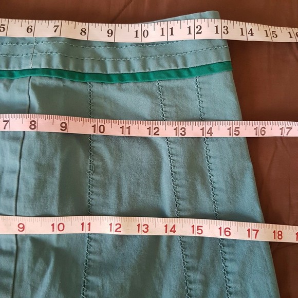 Anthropologie Sitwell Womens Skirt 0 Green St. Patrick's Thread Textured Boho - Picture 11 of 12
